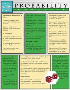 Probability Concepts (Speedy Study Guides: Academic)