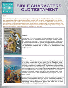 Bible Characters: Old Testament (Speedy Study Guides)